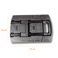 200 kg Taşıma Kapasiteli, Siyah Katlanır Taşıma Arabası