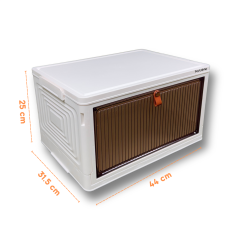 Plastik Katlanır Tek Kapaklı Saklama Kutusu