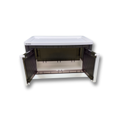 Plastik Katlanır Çift Kapaklı Saklama Kutusu - Standart Boy