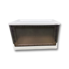 Plastik Katlanır Çift Kapaklı Saklama Kutusu - Standart Boy