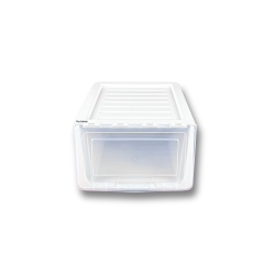 Plastik Katlanır Modüler Tek Kapaklı Saklama Kutusu – Gri