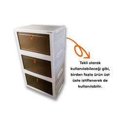 Plastik Tek Kapaklı Saklama Kutusu