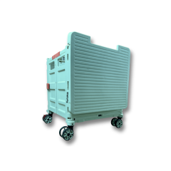 4 Tekerlekli, 55 Litre Yeşil Katlanır Alışveriş Arabası - Hareketli Tutacaklı-YEŞİL