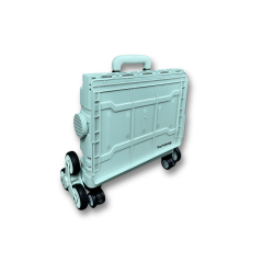 8 Tekerlekli Yeşil, 38L Orta Boy Hareketli Alüminyum Tutacaklı Alışveriş Arabası