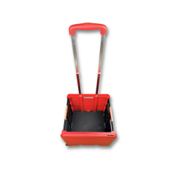 4 Tekerlekli, 55 Litre Kırmızı Katlanır Alışveriş Arabası