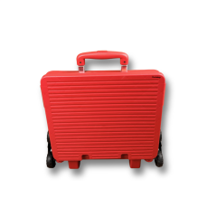 6 Tekerlekli, 55 Litre Kırmızı Katlanır Alışveriş Arabası