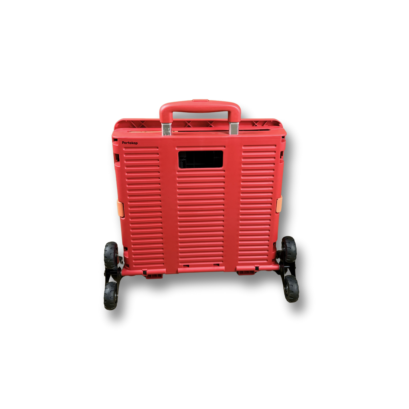 6 Tekerlekli, 55 Litre Kırmızı Katlanır Alışveriş Arabası