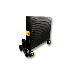 Ultra Geniş, 8 Tekerlekli, 85 Lt Siyah Katlanır Alışveriş Arabası - Pazar Arabası - Merdiven Çıkan