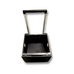 Ultra Geniş, 8 Tekerlekli, 85 Lt Siyah Katlanır Alışveriş Arabası - Pazar Arabası - Merdiven Çıkan