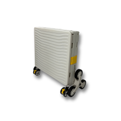 Ultra Geniş, 8 Tekerlekli, 85 Lt Beyaz Katlanır Alışveriş Arabası - Pazar Arabası - Merdiven Çıkan