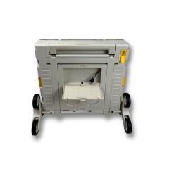 Ultra Geniş, 8 Tekerlekli, 85 Lt Beyaz Katlanır Alışveriş Arabası - Pazar Arabası - Merdiven Çıkan