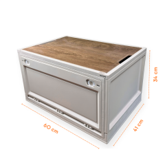 Portakap Plastik Katlanır Tek Kapaklı Piknik Kutusu 85 Litre