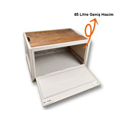 Portakap Plastik Katlanır Tek Kapaklı Piknik Kutusu 85 Litre