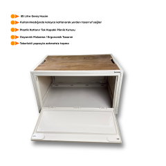 Portakap Plastik Katlanır Tek Kapaklı Piknik Kutusu 85 Litre