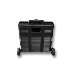 Portakap 2 Tekerlekli, 55 Litre Siyah Katlanır Alışveriş Arabası - Pazar Arabası