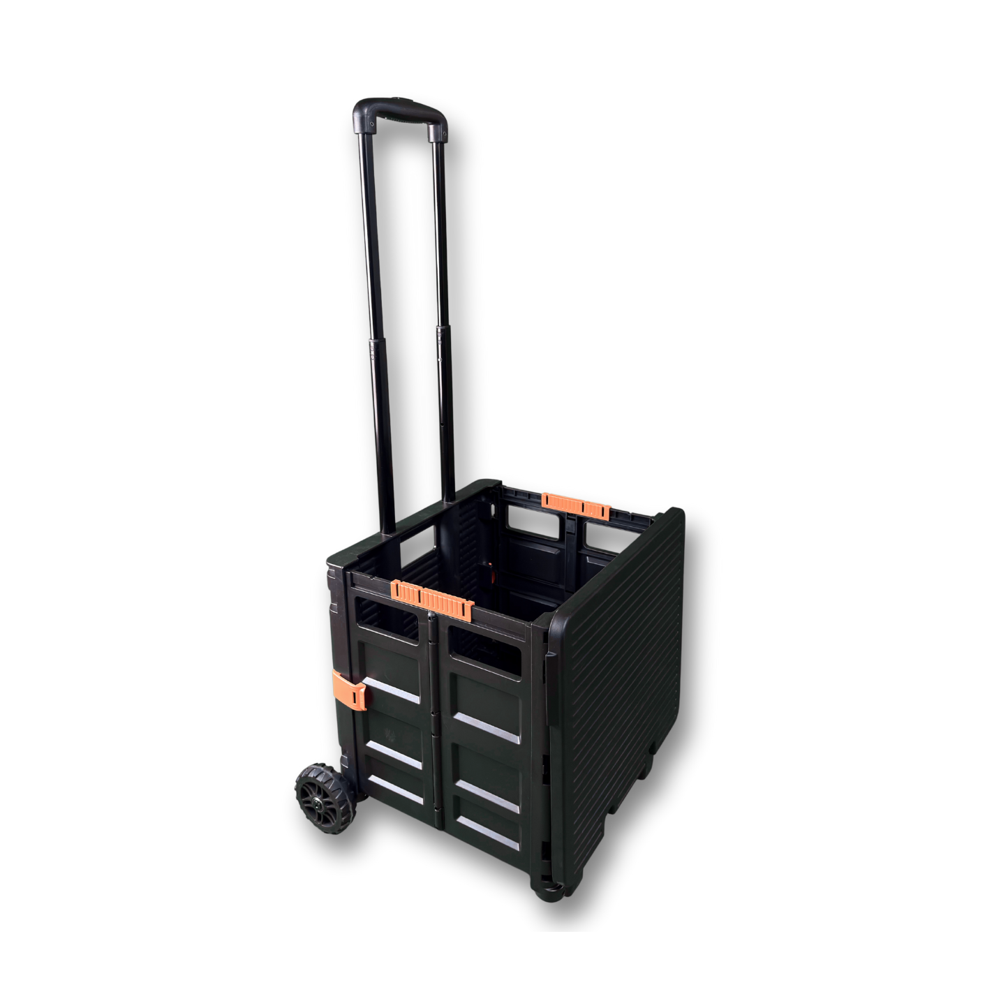 Portakap 2 Tekerlekli, 55 Litre Siyah Katlanır Alışveriş Arabası - Pazar Arabası