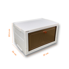 Plastik Tek Kapaklı Saklama Kutusu - Ayakkabı Kutusu - 2'li Set - 20 lt