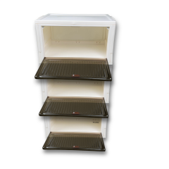 Plastik Tek Kapaklı Saklama Kutusu- 3'lü Set