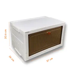 Plastik Tek Kapaklı Saklama Kutusu- 8'li Set