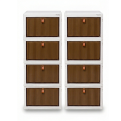 Plastik Tek Kapaklı Saklama Kutusu- 8'li Set